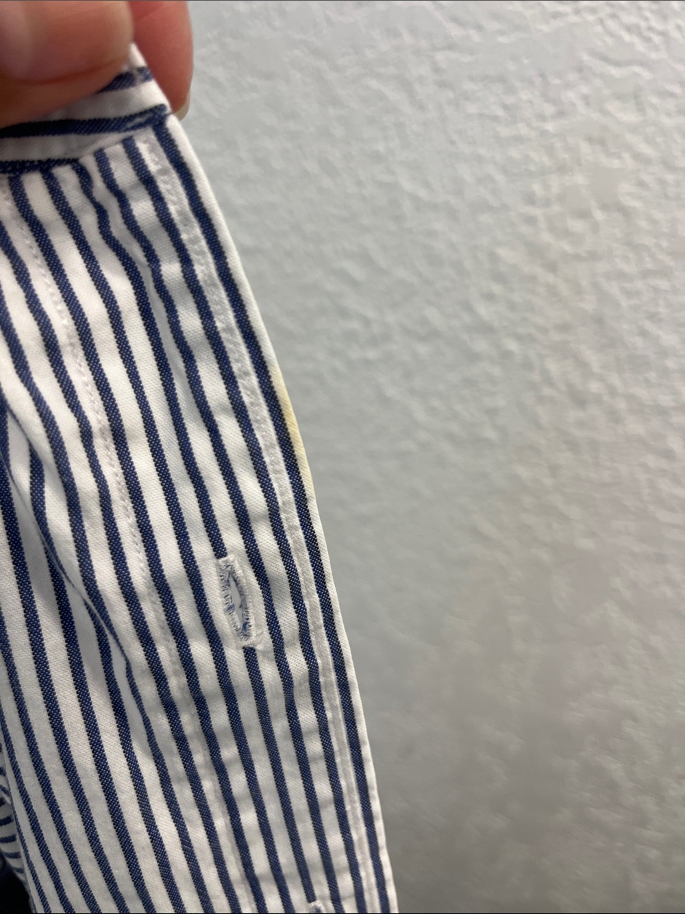 Ralph Lauren Blue and White Striped Button-Down Shirt - Picture 4 of 4